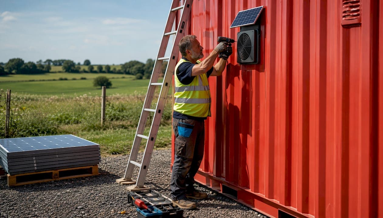 Shipping Container Ventilation: Solar Off-Grid Guide